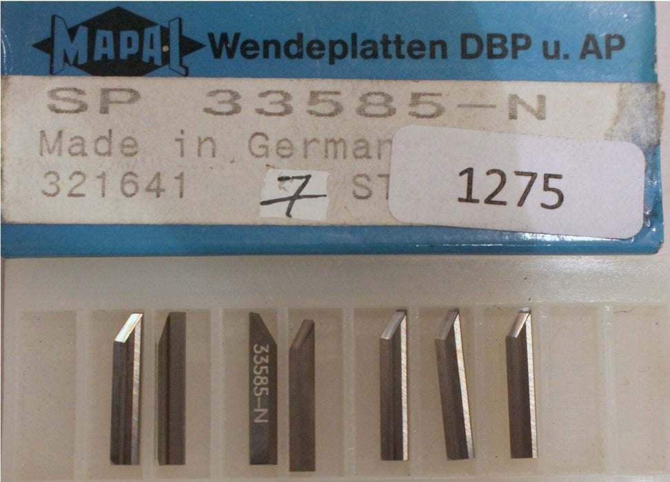 Wendeplatten MAPAL SP-33585-N / 321641 - 7 Stück