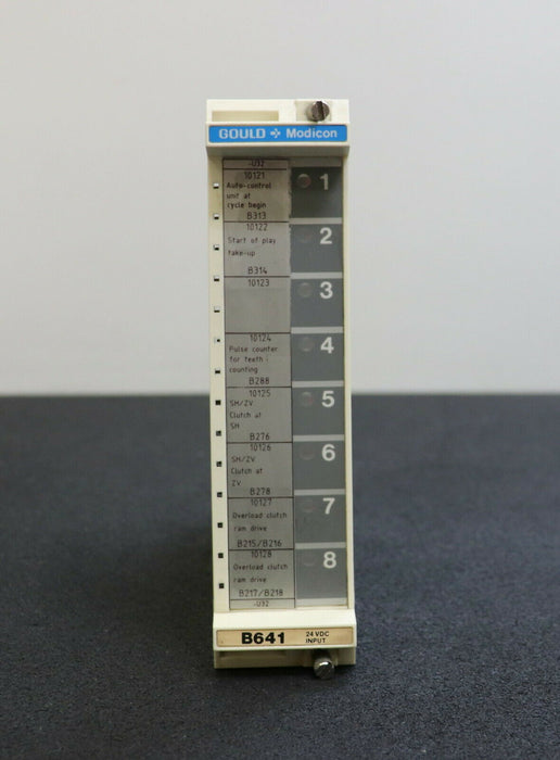 GOULD MODICON Input module B641-000 24VDC PCB H641-000 REV B 8 channel