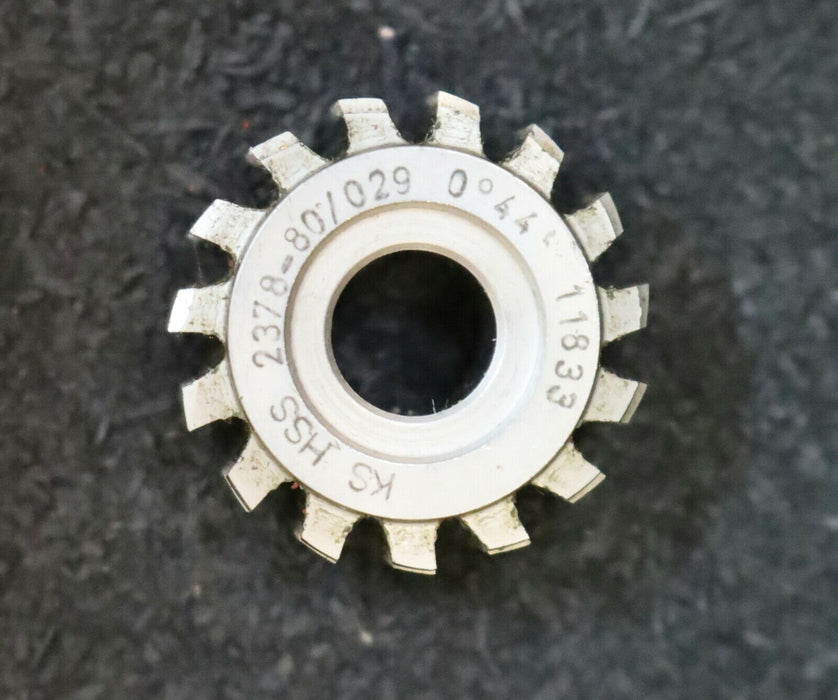 SCHNYDER Wälzfräser No. 11833 2378-80/029 Abmessungen Ø24x10xØ8mm 1gg. Rechts