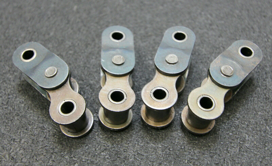 4x Gekröpftes Doppelglied Offset Link Double Simplex für Kettentyp 12B-1 Typ C