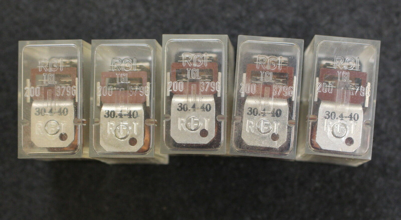 RGI RFT 5 Stück Kammerrelais 30.4-40 Klappankerrelais TGL 200 3796 DDR