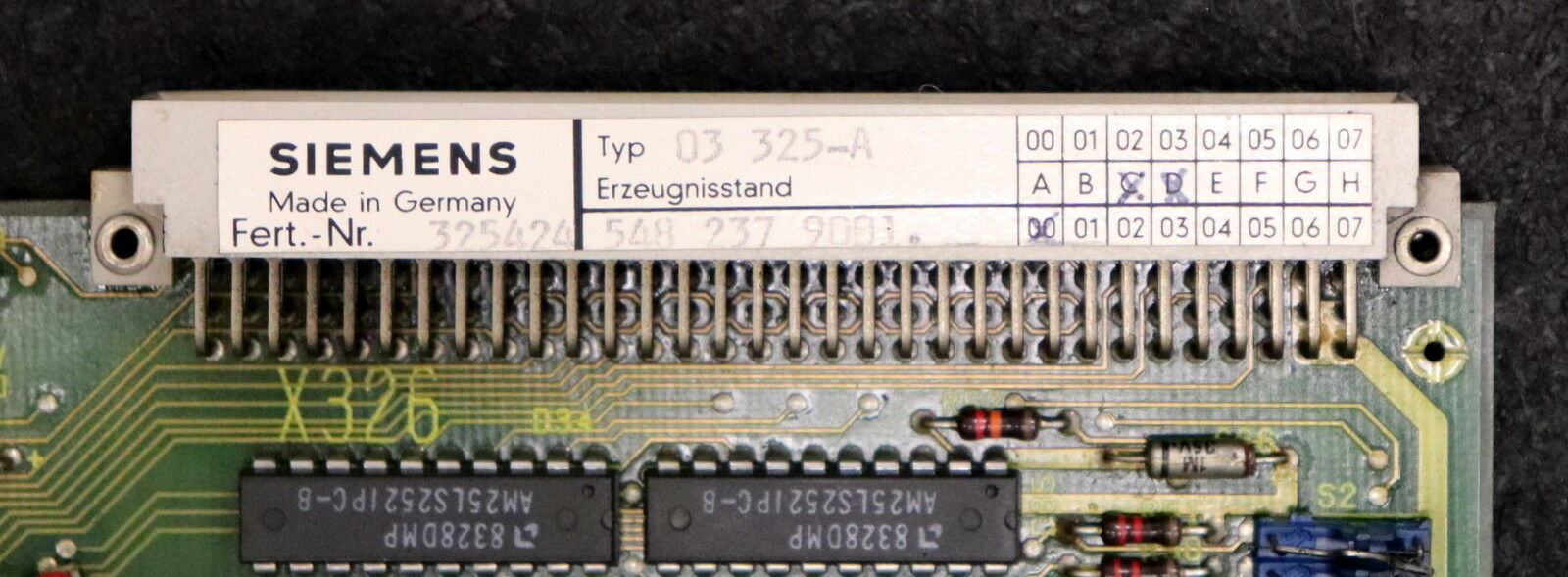 SIEMENS SIMATIC Steckkarte PCB Module 03325 Typ 03 325-A 548 237 9091.00