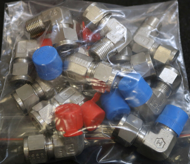 HAM-LET 13x Winkel-Einschraubverschraubung HY-LOK SX2 R-AG Edelstahl unbenutzt