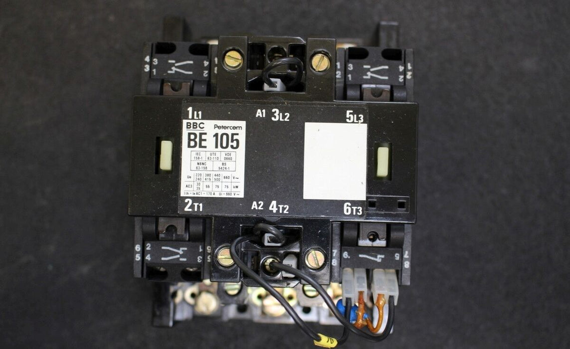 BBC Wechselstrom-Schütz BE 105 - 220VDC 660VAC 30...75kW