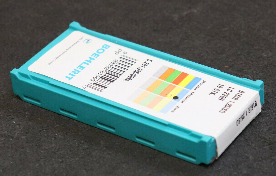 BOEHLERIT-LMT TOOLS 10 Stück Wendeplatten B16IR 1,25 ISO LC 220N 5.201.985/009c