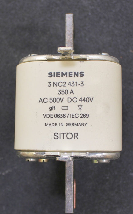 SIEMENS SITOR 3NC2431-3  NH-Sicherungseinsatz 3-350A-GR - 500V - Gr.3