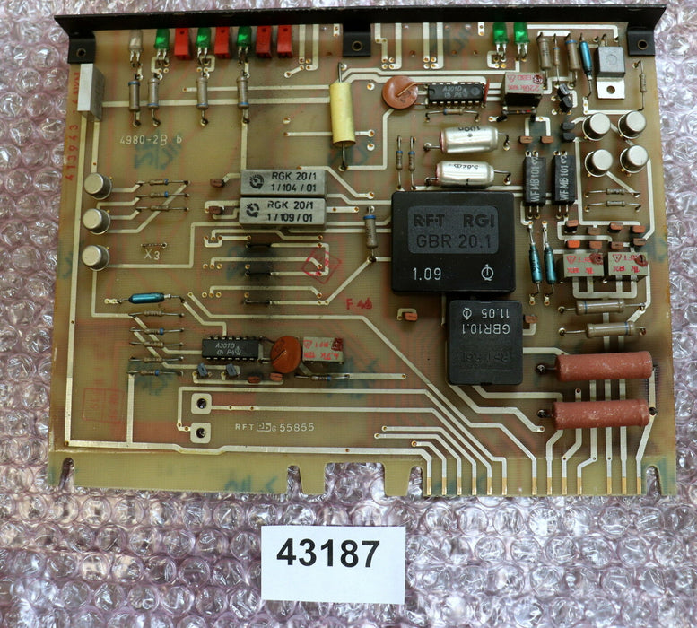 VEM NUMERIK RFT DDR Platine 55855 413943-4 NKM 4980-2 B gebraucht - ok