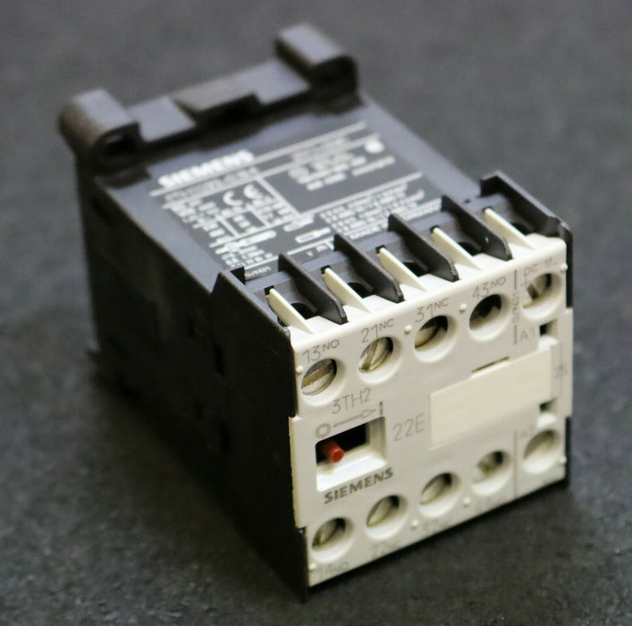 SIEMENS Hilfsschütz 22E 3TH2022-0JB4 Spulenspannung 17-30VDC 2 NO + 2NC AC-11 4A