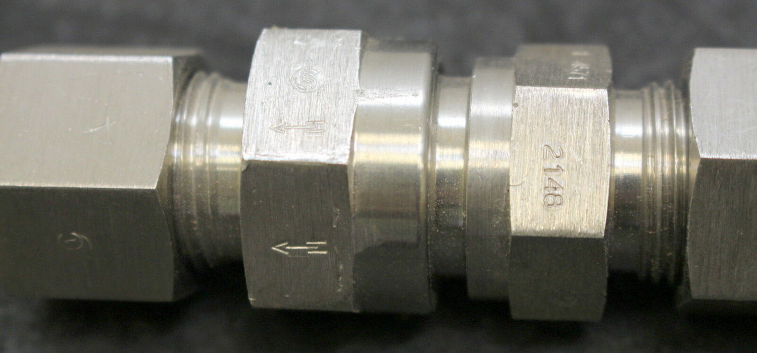 DN8 PN400 Rohraußendurchmesser 12mm Edelstahl 1.4571 Ansprechdruck 1bar