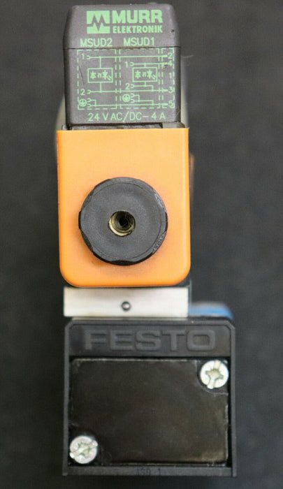FESTO MURR Magnetventil + MSUD Doppelventilstecker MD-5/3E-D-1 C 43349 3-16bar