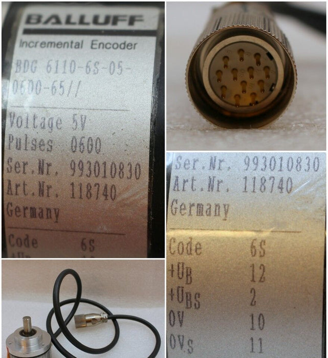 BALLUFF Impulsgeber BDG 6110-6S-05-600-65