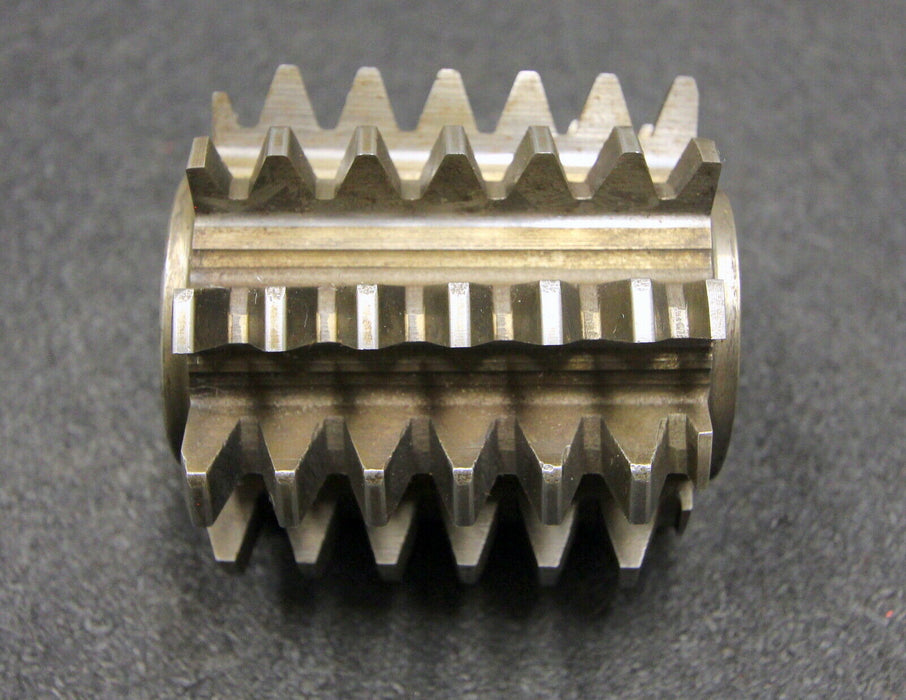 Vollstahlwälzfräser gear hob m= 3,5mm 20° EGW Ø75x80xØ27mm LKN Frästiefe= 7,88