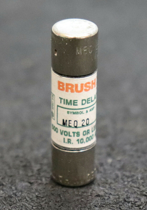 BRUSH 10x Sicherungseinsatz fuse-link MEQ 20 20A 500V - unbenutzt
