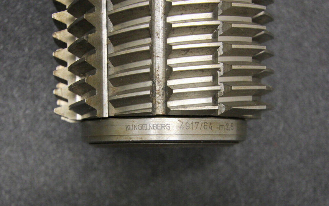 KLINGELNBERG Stollenwälzfräser involute spline hob m=2,5mm BP III LKN 3gg. Re.