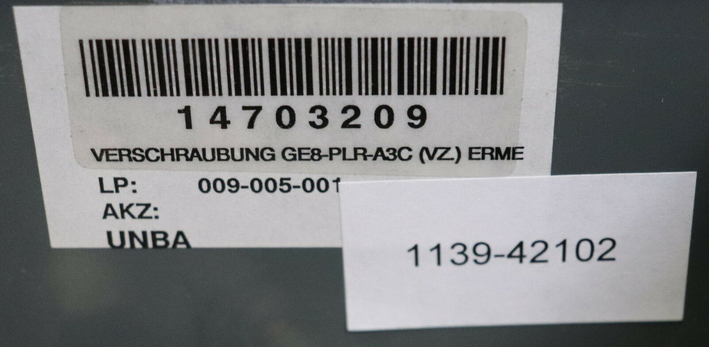 ERMETO 5 Stück gerader Einschraubstutzen GE8-PLR Stahl A3C verzinkt