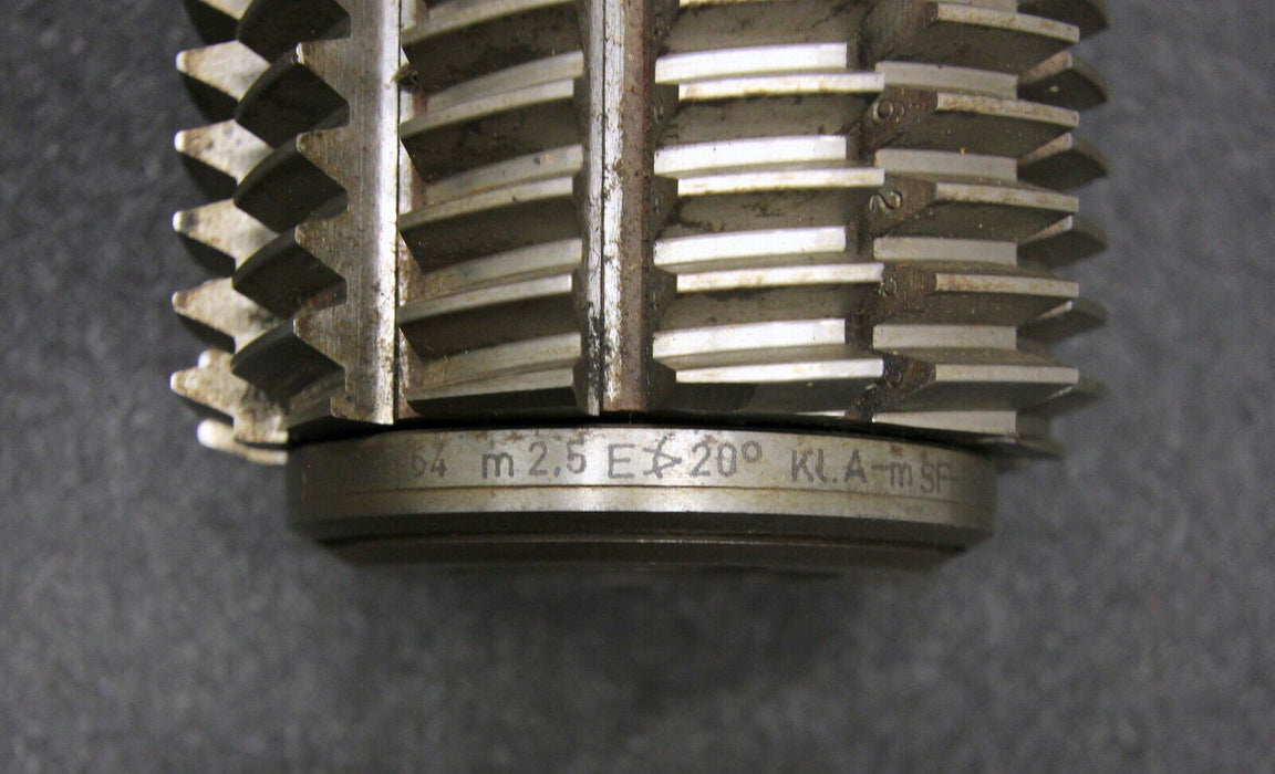 KLINGELNBERG Stollenwälzfräser involute spline hob Vorfräser m = 2,5mm BP III