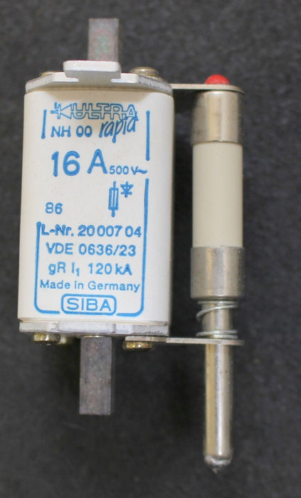 IBA NH-Sicherungseinsatz mit Messerkontakten - 2000704.16 - 16A - 500V - Gr. 00