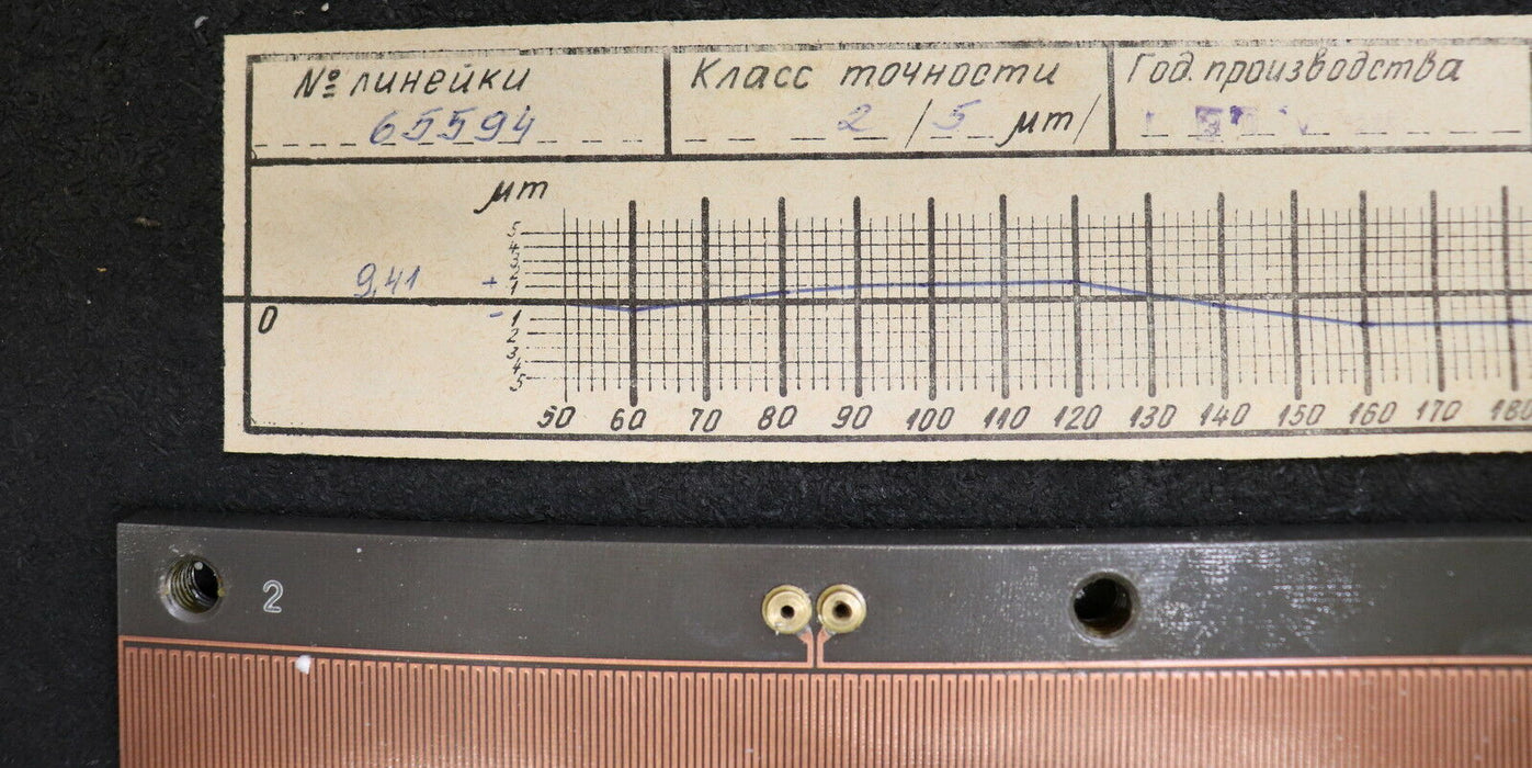 WMW MODUL Linear Inductosyn Länge 250 mm mit Messprotokoll Nr. 65594 - gebraucht