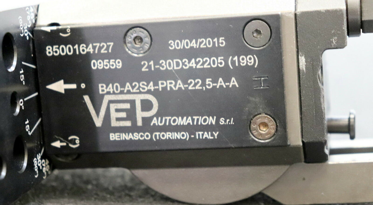 VEP AUTOMATION Flansch-Greifer Greifer-Spanner B40-A2S4-PRA-22,5-A-A ZylinØ 40mm