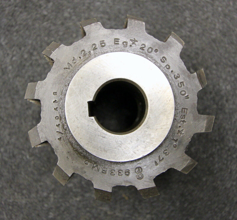 GPS Vollstahlwälzfräser gear hob m= 2,25mm 20° EGW Ø90x60xØ22mm LKN 1gg. Rechts