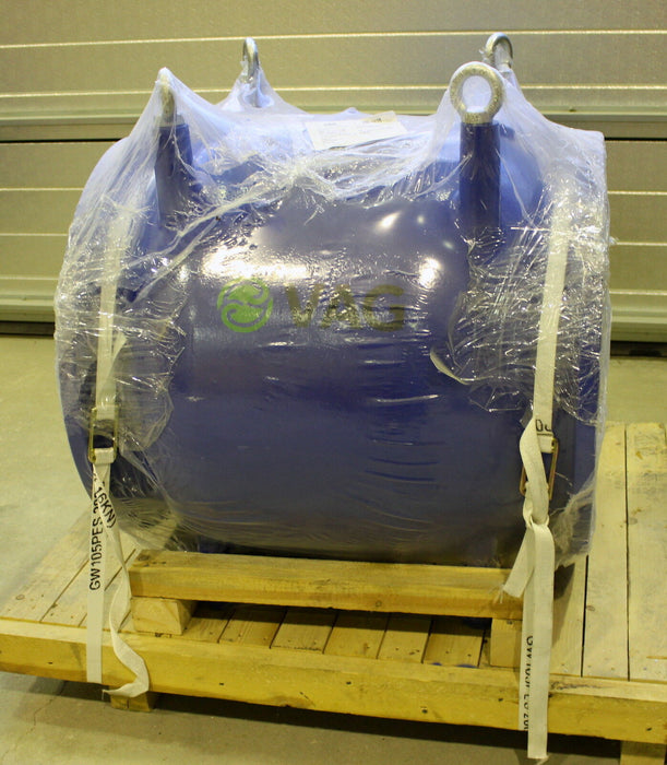 VAG Ringkolbenventil Plunger Valve RIKO DN600 PN10 + AUMA-Getriebe GS100.3-F16-N