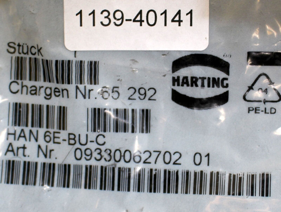 HARTING 17 Stück Buchseneinsatz HAN 6E-BU-C 09330062702 01 Kontakteinsatz