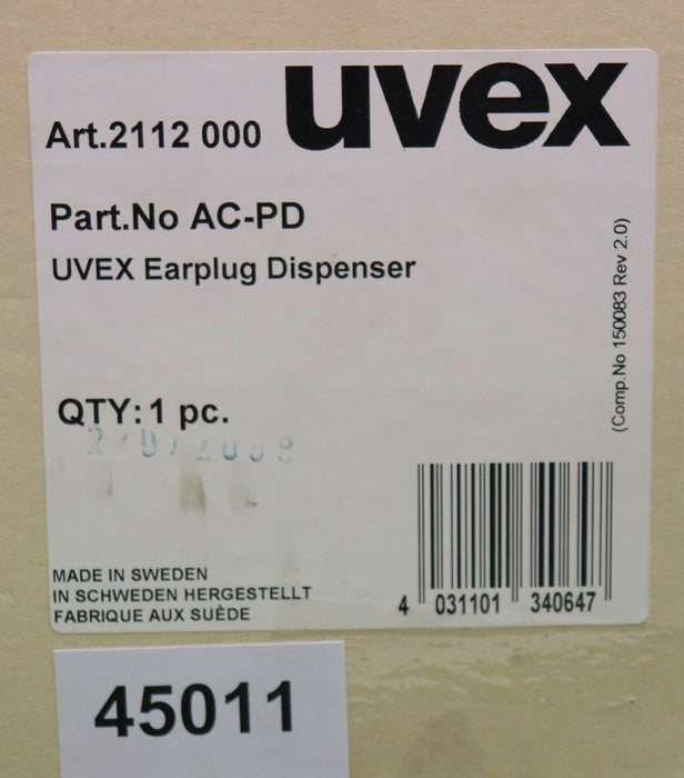 UVEX 2112000 One2Click-Gehörschutzspender ohne Inhalt geeignet für UVEX Einweg