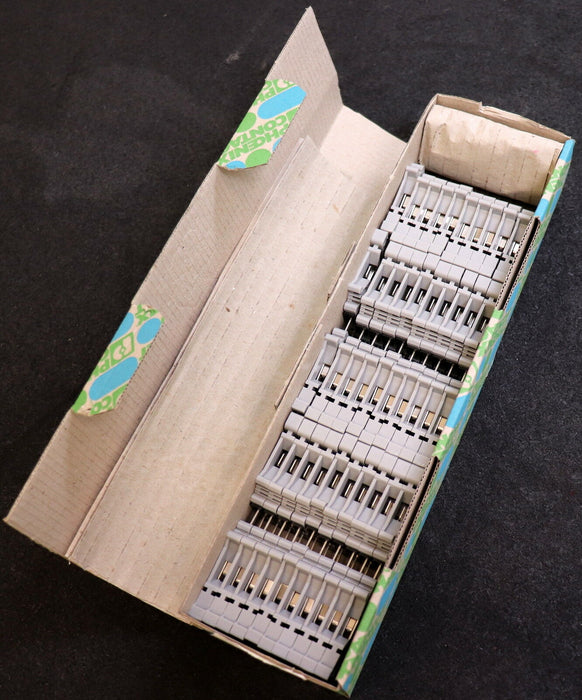PHOENIX CONTACT 50 Stück FEED Durchgangsklemme UK 4-TP(2,4x0,8)L 3086021 Grau