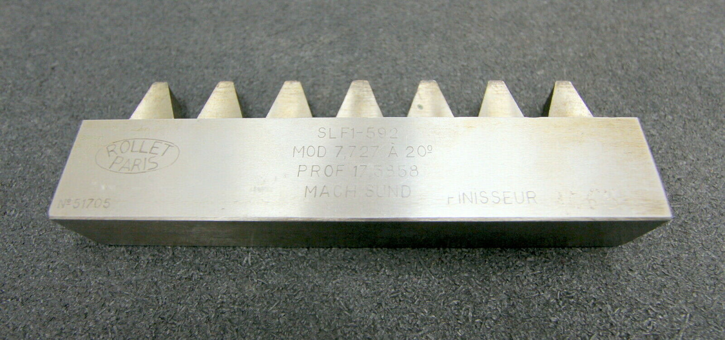 ROLLET PARIS Hobelkamm rack cutter m= 7,727 Angle 20°