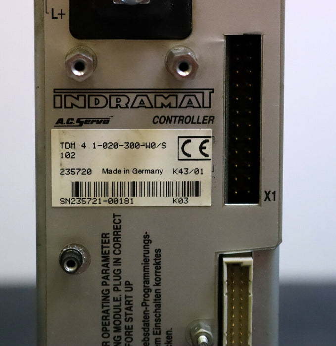 INDRAMAT AC-Servo Controller TDM 4.1-020-300-W0/S 102 optische Macken