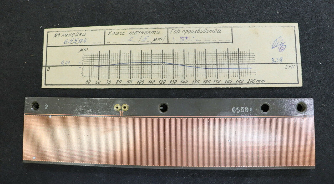 WMW MODUL Linear Inductosyn Länge 250 mm mit Messprotokoll Nr. 65594 - gebraucht