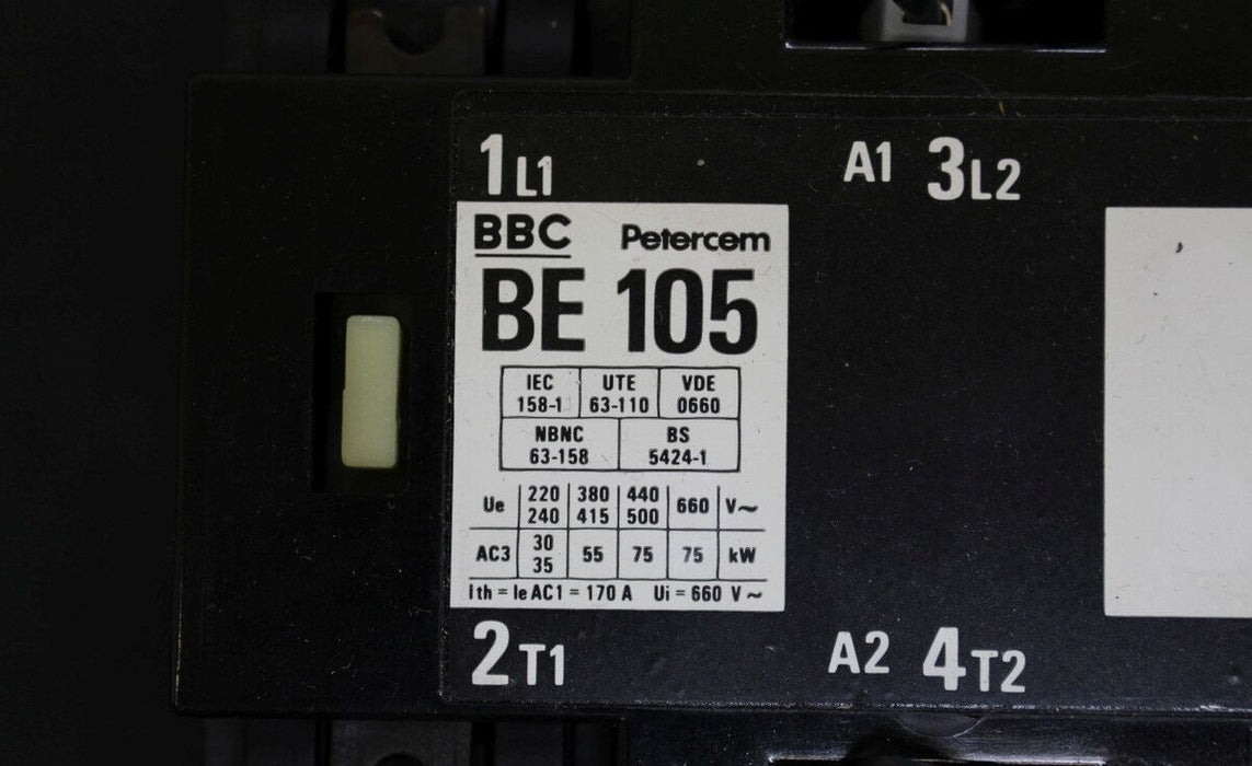 BBC Wechselstrom-Schütz BE 105 - 220VDC 660VAC 30...75kW