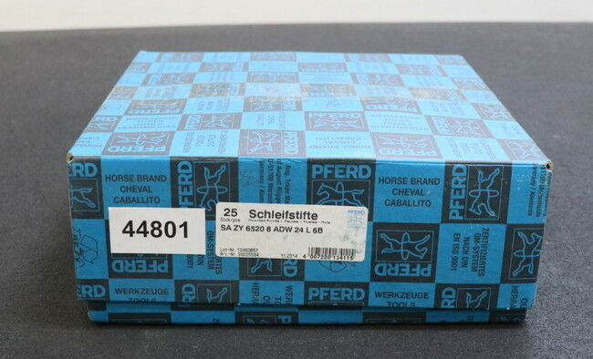 PFERD 25 Stück Schleifstifte Profiprodukte f. Stahlguss SA ZY 6520 8 ADW 24 L 6B