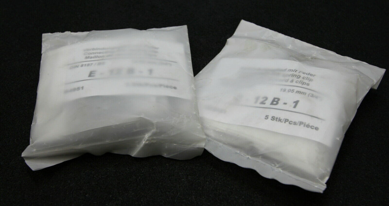 10x Verbindungsglied mit Feder Connecting Link Spring Clip Simplex 12B-1 Typ E