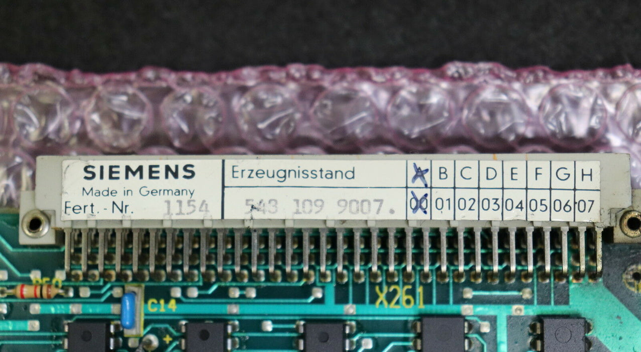 SIEMENS SINUMERIK Memory RAM Board 6FX1190-1AG00 Entwicklung A 543109.9007.00