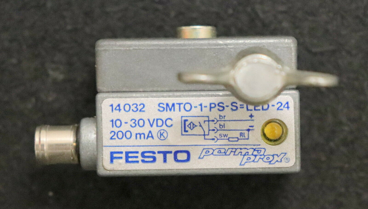 FESTO 4 Stück Näherungsschalter SMTO-1-PS-s=LED-24 - gebraucht