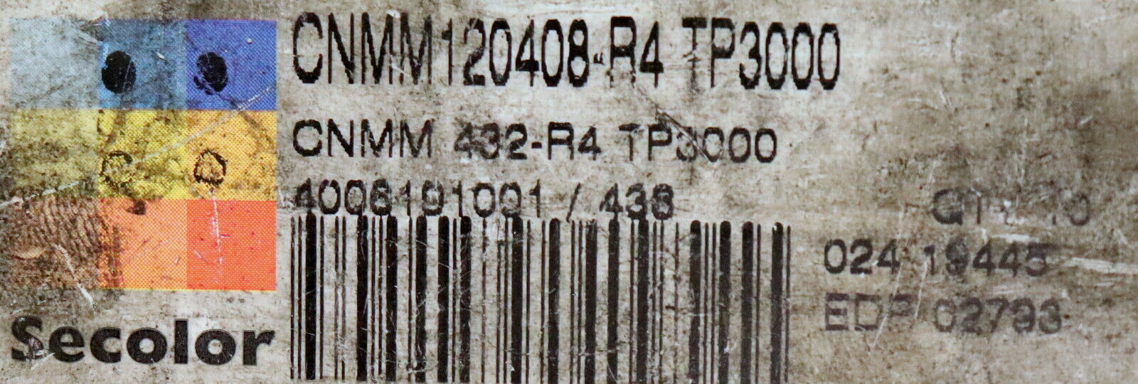 SECO 6 Stück Wendeplatten CNMM120408-R4 TP3000 QTY10