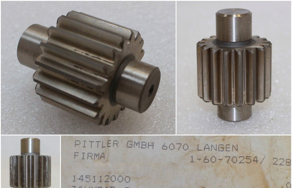 PITTLER Zahnrad 14 511 2000 Z 17 M2 D-11996/01 für PETRA 1250 Nr. 13521