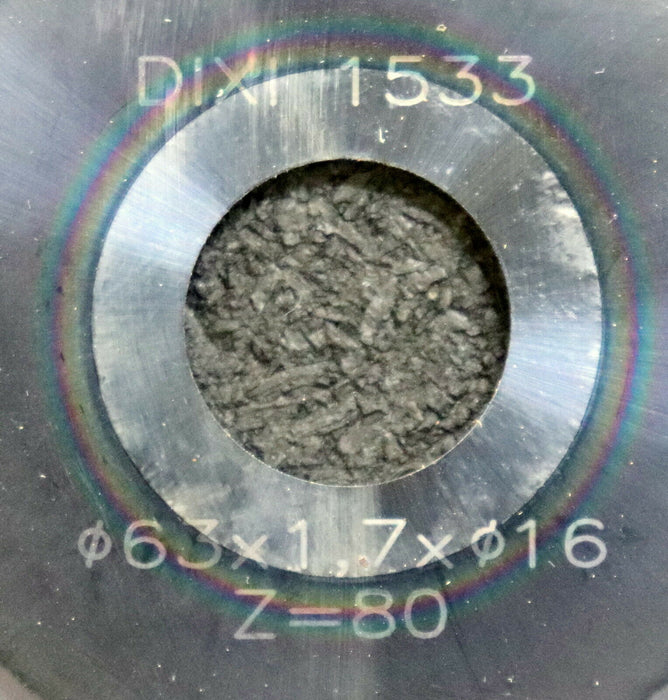 DIXI VHM-Sägeblatt Ø58 x 1,7 x Ø16mm Z=80 Material Hartmetall