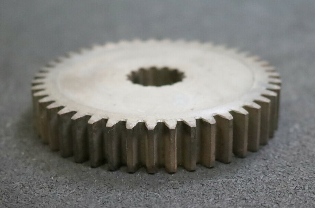 DEMAG Zahnrad Außenverzahnung Z=43 Breite 18mm m=2,25mm + Innenverzahnung Z=14