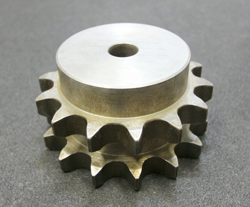 HENKENJOHANN Zweifach-Kettenradscheibe einseitige Nabe Teilung 1"x17,02mm Z= 14