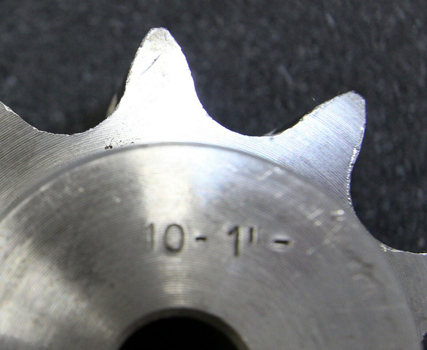 Zweifach-Kettenradscheibe mit einseitiger Nabe ZRS Teilung 1"x17,02mm Z= 10