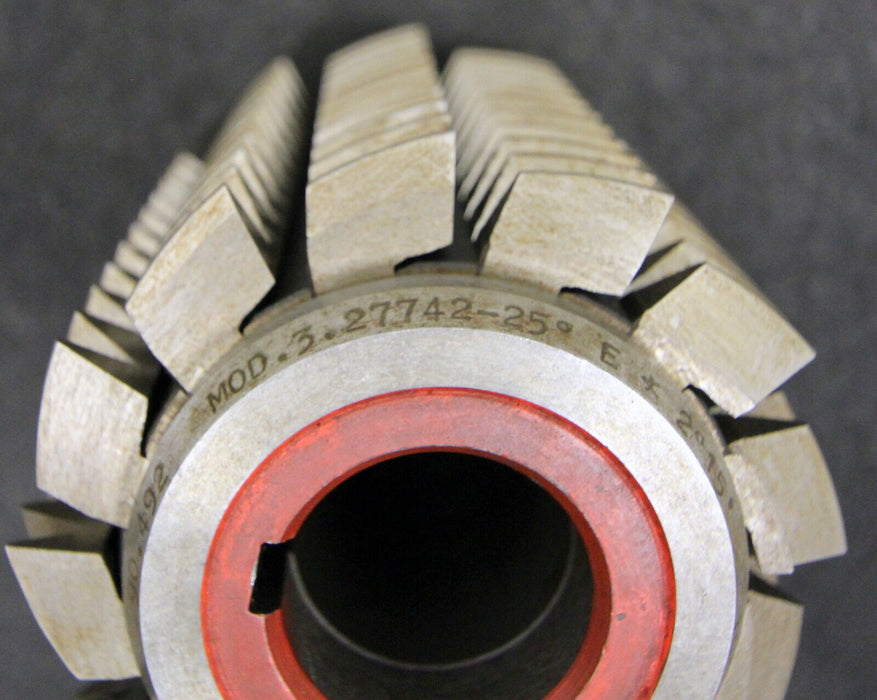 SAAZOR Stollenwälzfräser involute spline hob m = 3,27742mm 25° EGW Ø95x130xØ32mm