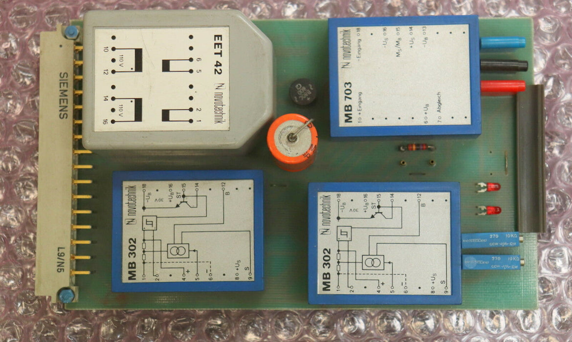 NOVOTECHNIK Modulkarte SIEMENS Steckkarte für Balligfräsen MK 1E 007-22