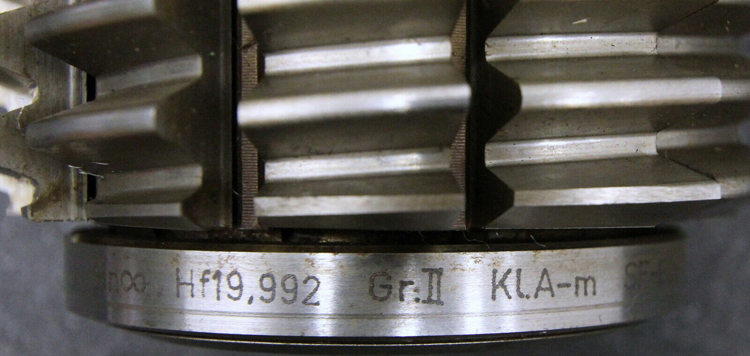 KLINGELNBERG Stollenwälzfräser involute spline hob m=3,175mm BP II nach DIN3972