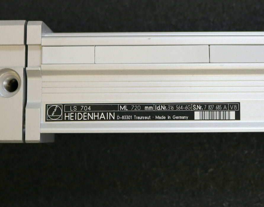 Heidenhain Linear-Glasmassstab LS 704 ML 720 ID.Nr 316564-6G + Lesekopf AE LS704