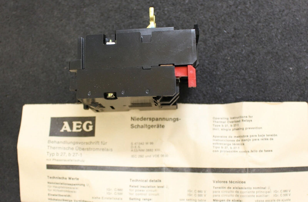 AEG Thermisches Überstromrelais b27 0,56-0,8A Thermal overload relay 910-341-225