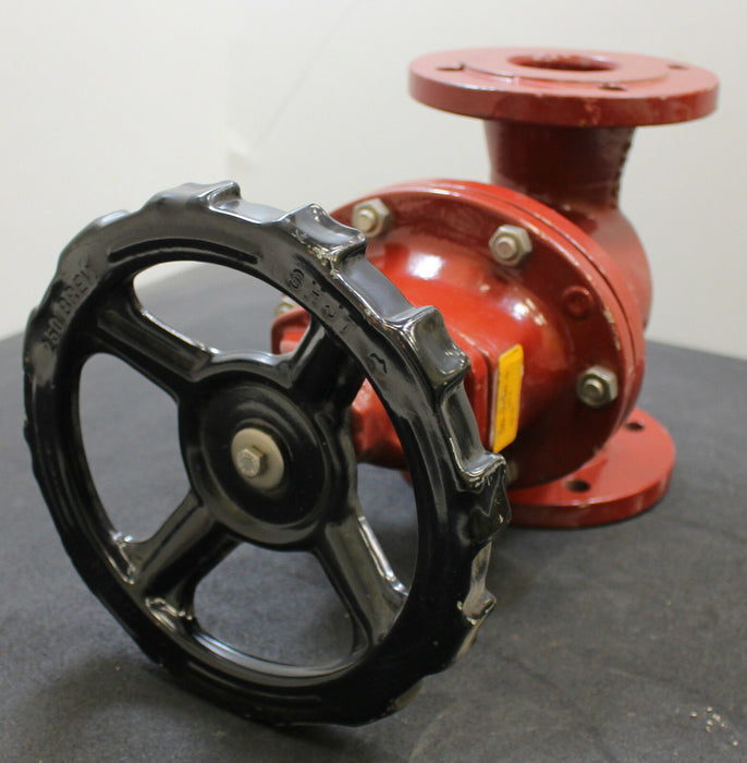 VAG 1 Plattenschieber Absperrventil BETA 136 DN65 PN10 mit Handrad Grauguss