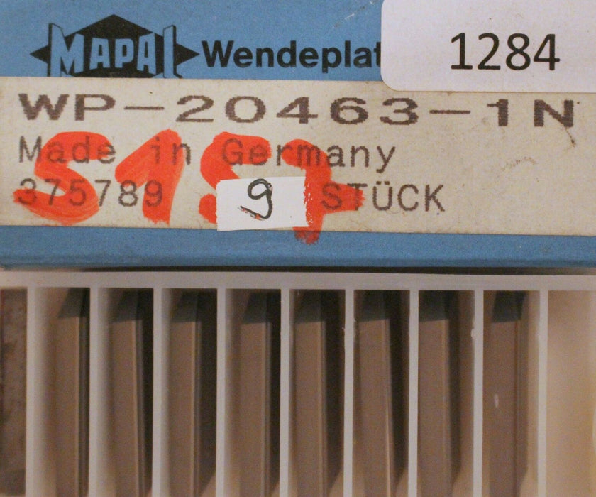 Wendeplatten MAPAL WP-20463-1N / 375789 - 9 Stück