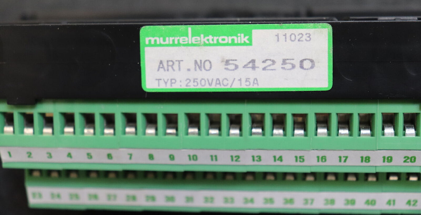 MURR ELEKTRONIK PKB 1 Übergabebaustein Art.No. 54250 88 Buchsen 250VAC 15A